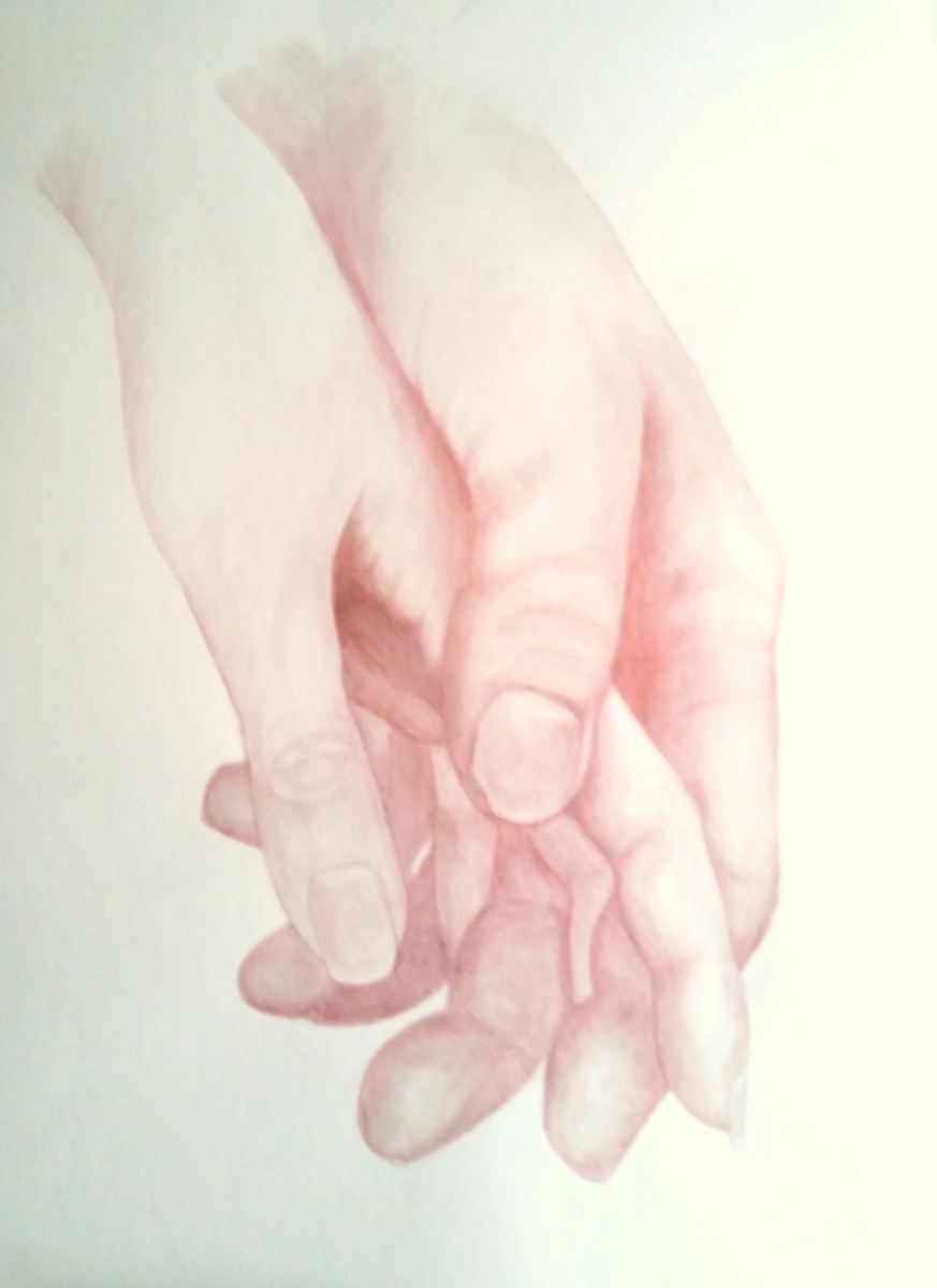 Touch by Dawn Leigh  Image: The piece invites reflection on the emotional depth communicated through a single, gentle act.