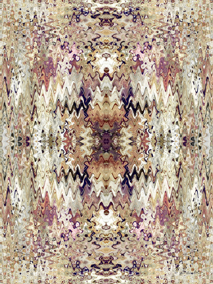 Klimt Wave Tapestry 1B by Ellen Gaube 