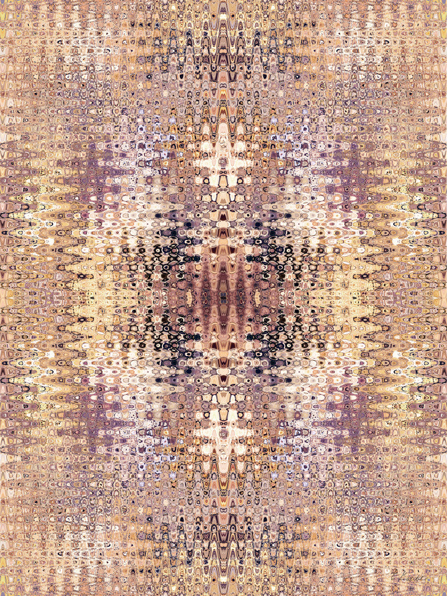 Klimt Wave Tapestry 2A by Ellen Gaube 