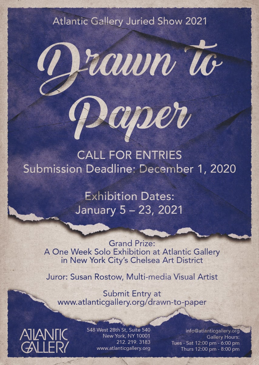 Drawn to Paper: Atlantic Gallery Juried Show 2020