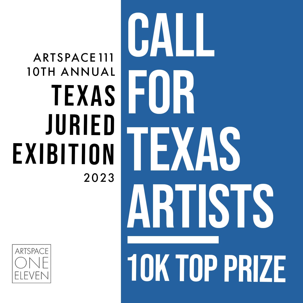 Call For Texas Artists | 10th Annual Texas Juried Exhibition
