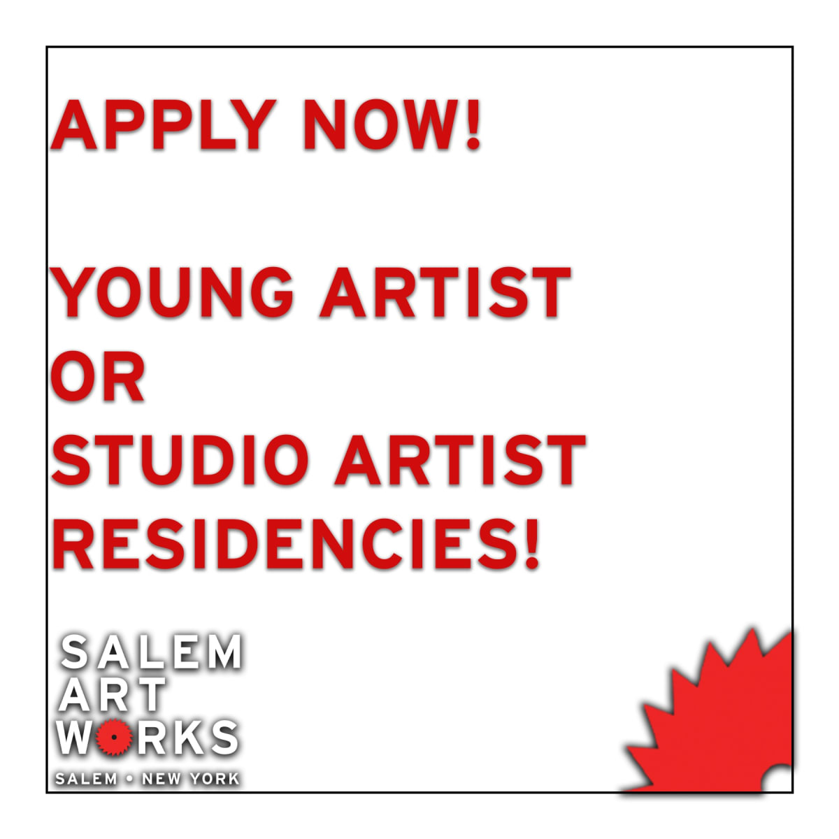 Call for Entry Young & Studio Artist Residencies Artwork Archive