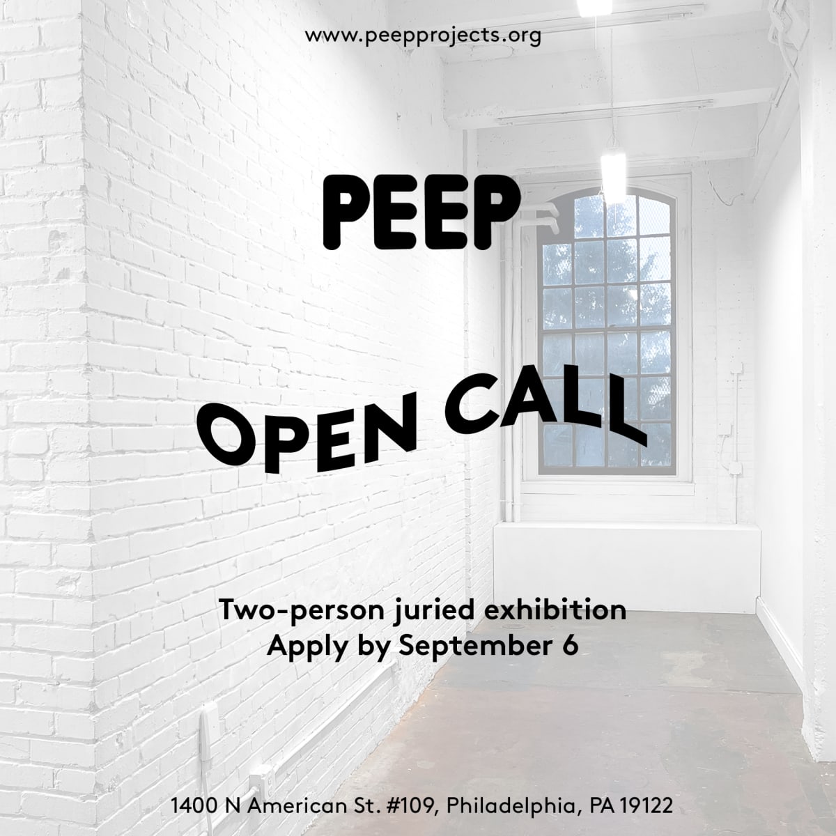 Open Call: Two-person Juried Exhibition at Peep