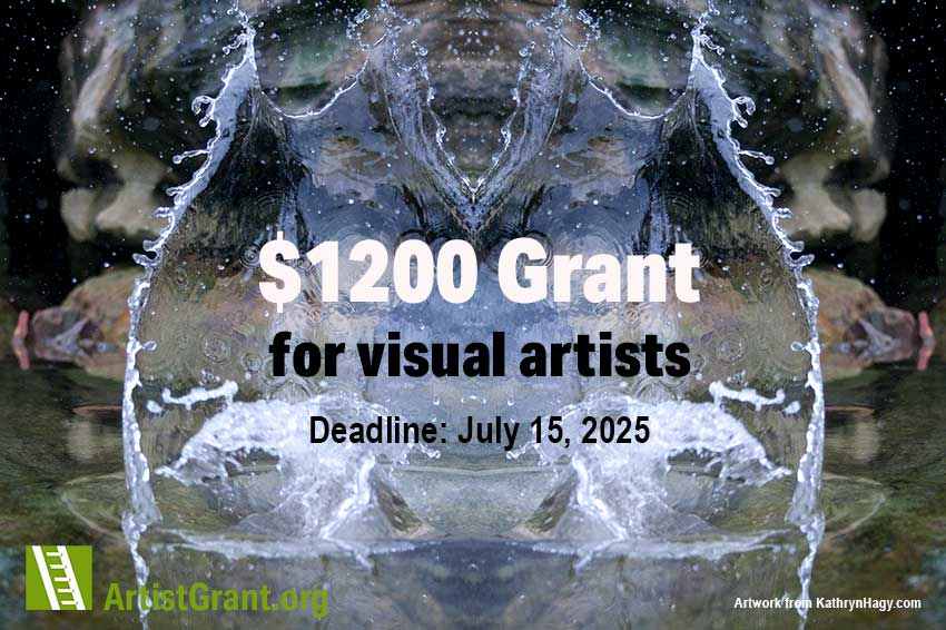 $1200 Grant for Visual Artists