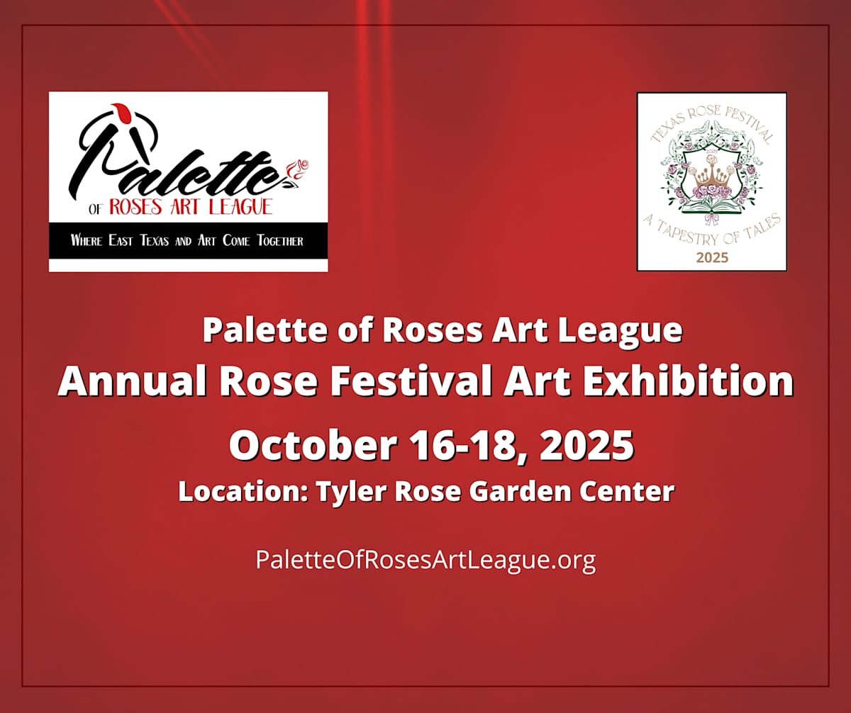 Palette of Roses Art League Annual Rose Festival Art Exhibition & Sale - 2025