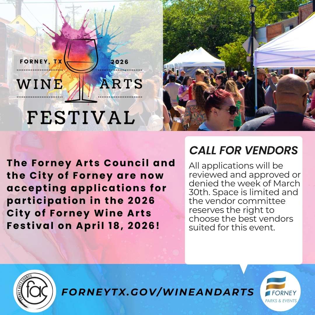 2026 City of Forney Wine & Arts Festival 