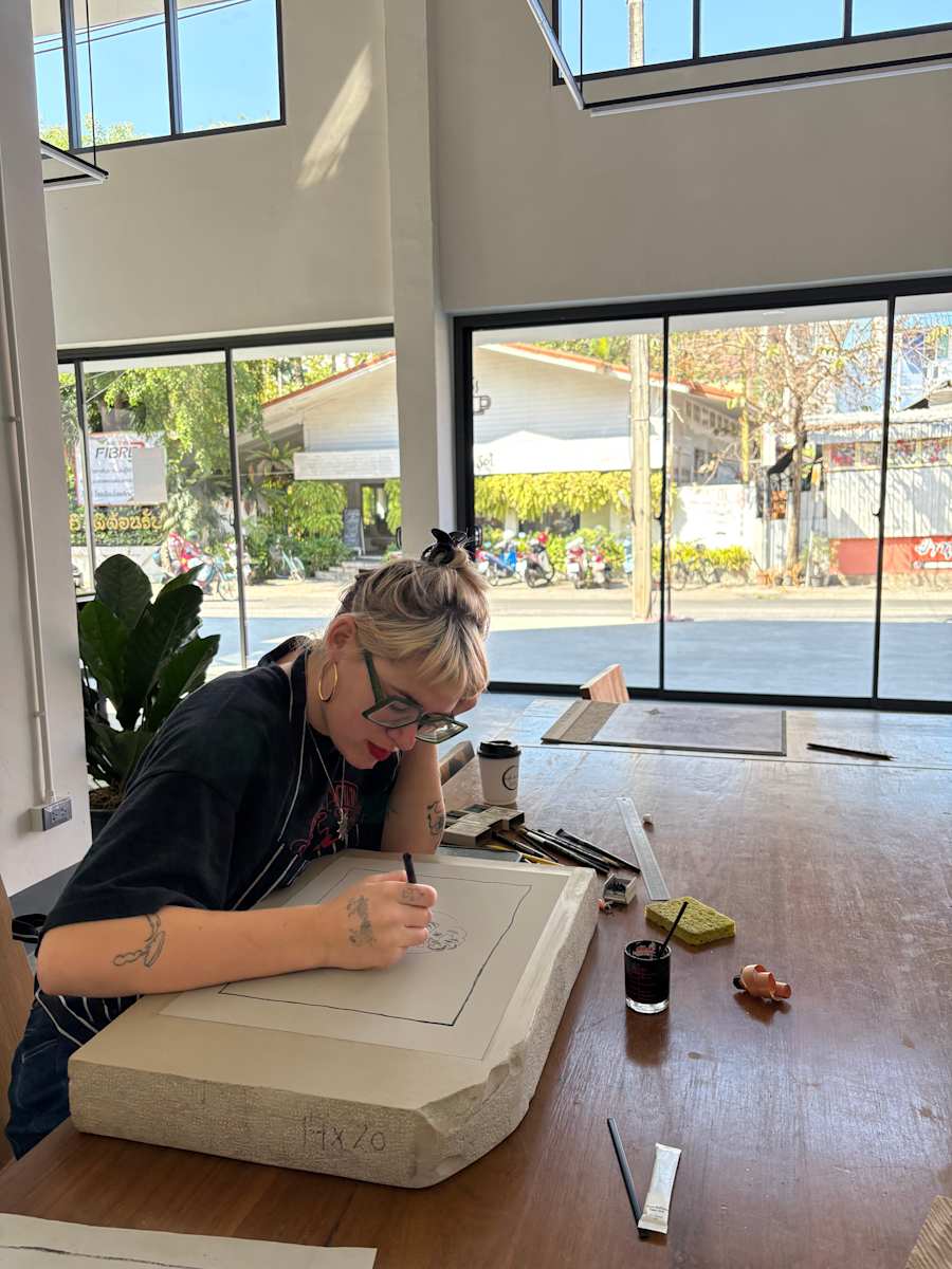 Printmaking Lithography Artist Residency in Chiang Mai, Thailand