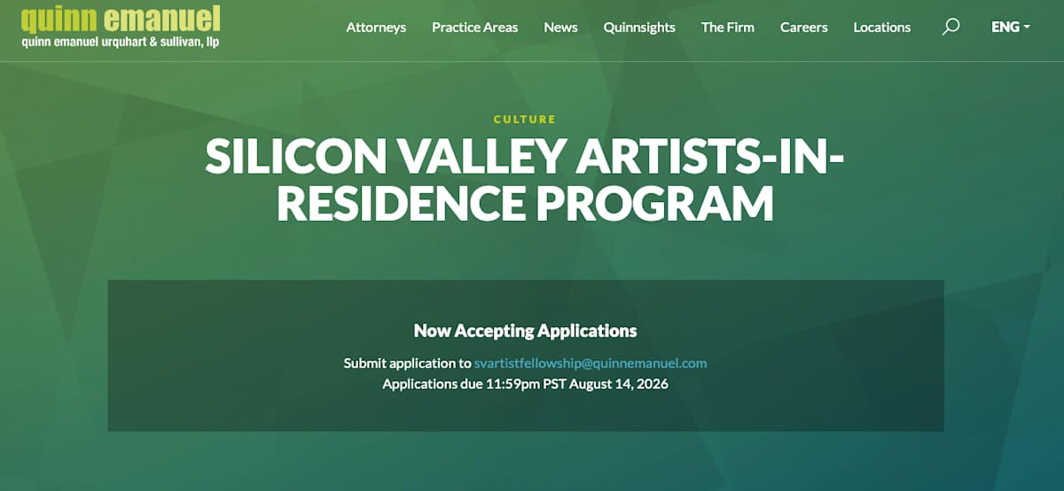 Silicon Valley Quinn Emanuel Artists-in-Residence