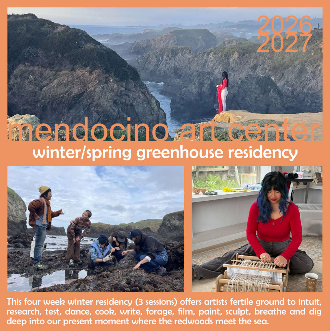 Greenhouse Residency at Mendocino Art Center  2026/27
