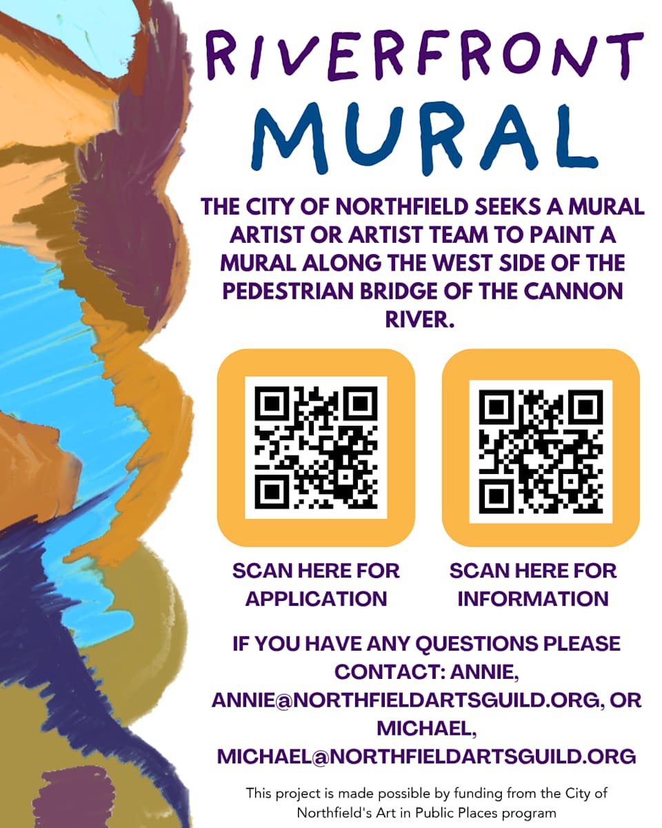Cannon River Pedestrian Underpass Mural - West Side