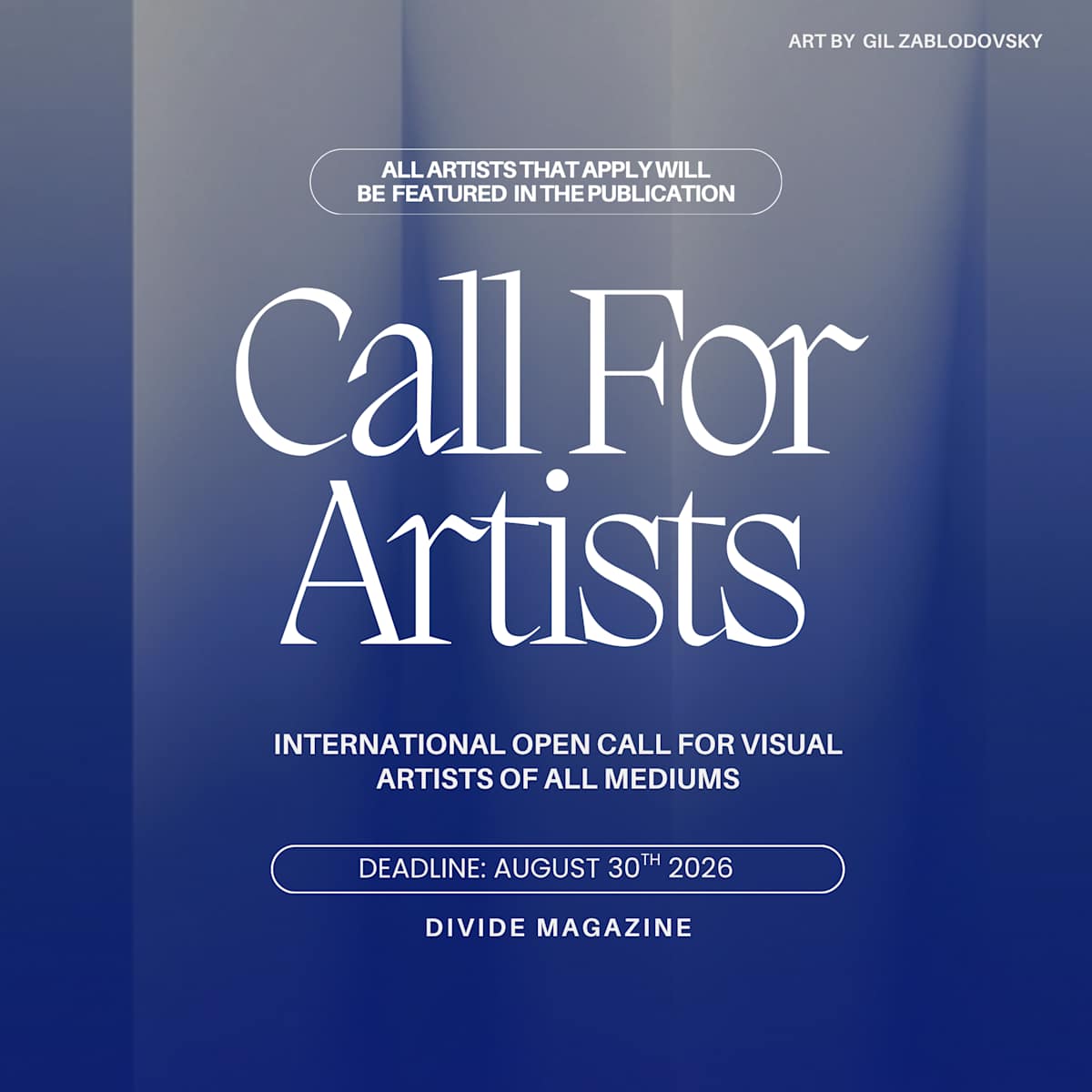 INTERNATIONAL CALL FOR ART - Divide Magazine Issue 20