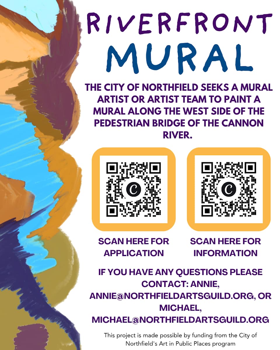 Cannon River Pedestrian Underpass Mural - West Side