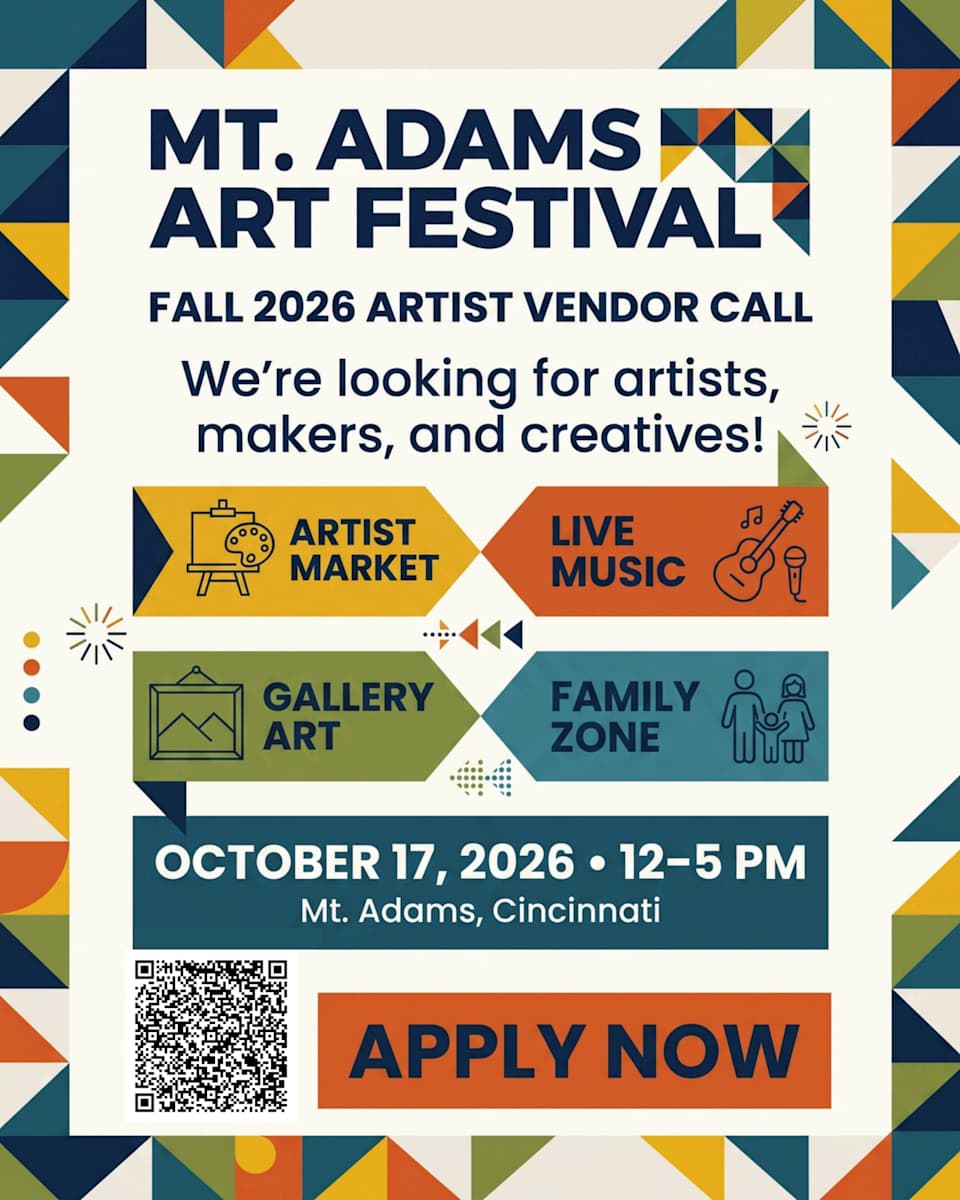 Mt. Adams Art Festival - FALL 2026 Artist Vendor Call
