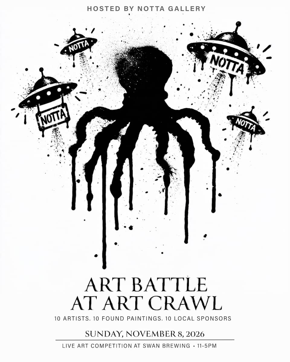 Art Battle  at ArtCrawl, hosted by Notta Gallery 