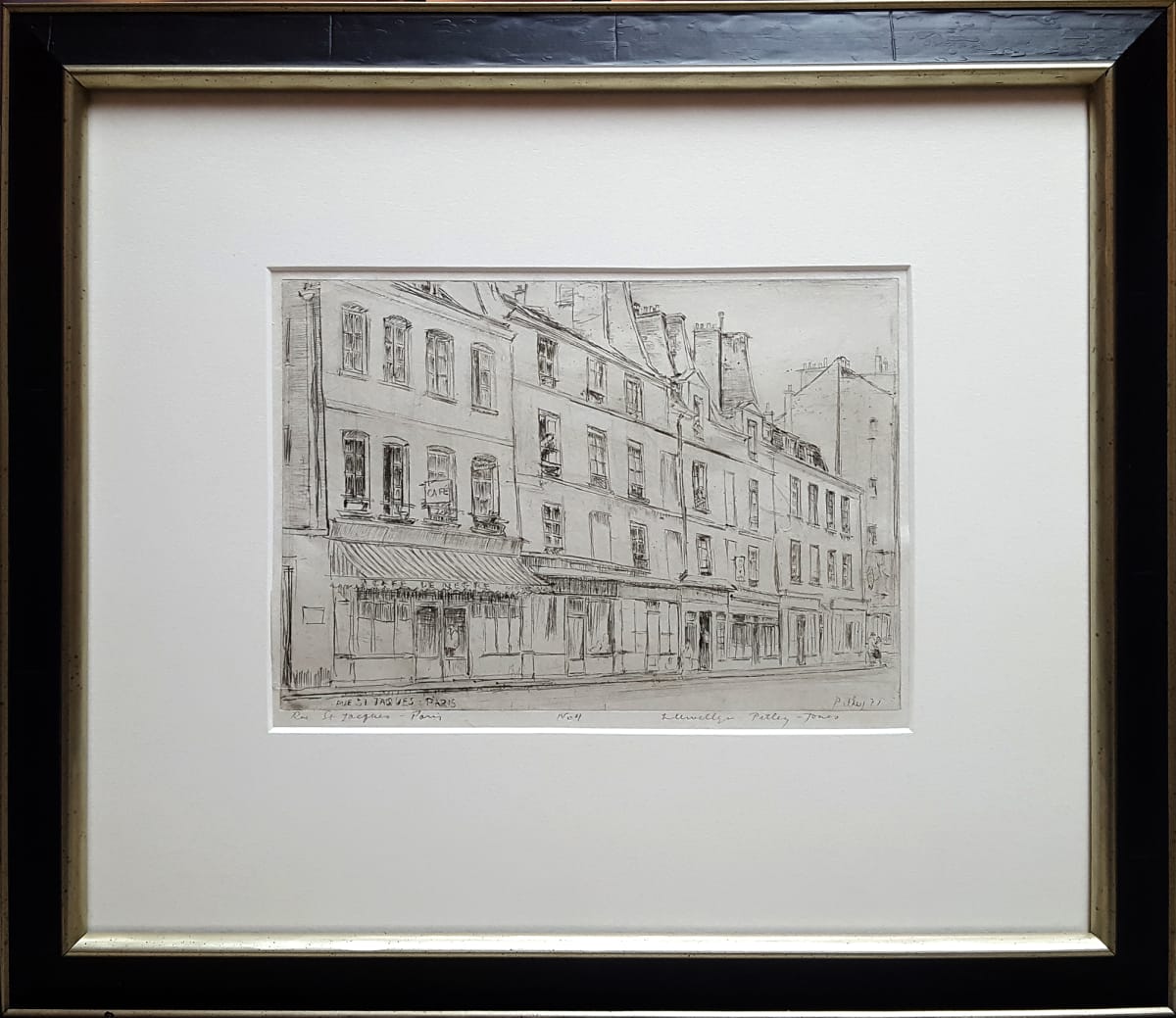 Rue St. Jacques, Paris - No. 4 by Llewellyn Petley-Jones (1908-1986) 