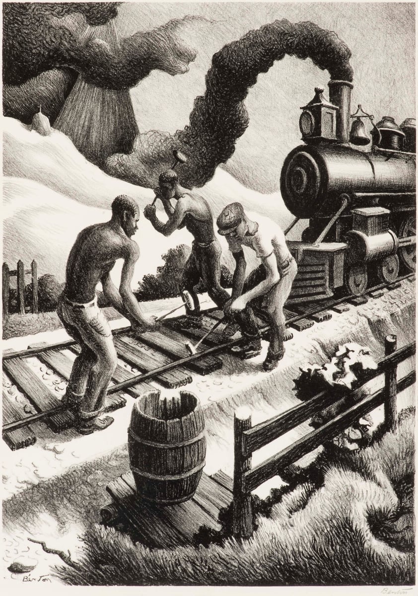 Ten Pound Hammer by Thomas Hart Benton 