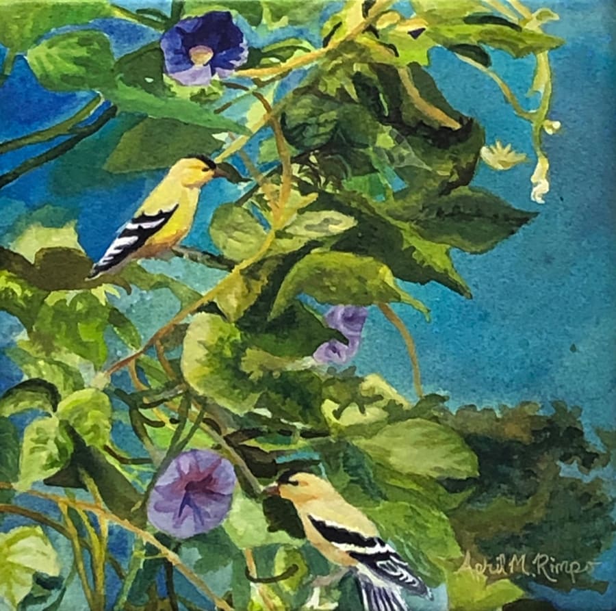 Two Birds in a Bush by April Rimpo 