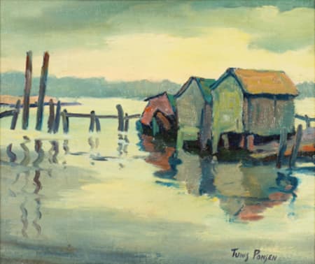 Boathouses by Tunis Ponsen, Image 1.