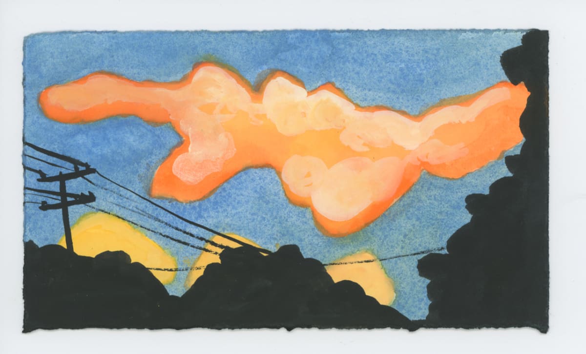 A Big Glowing Sunset All Around, #1681, Image 1.