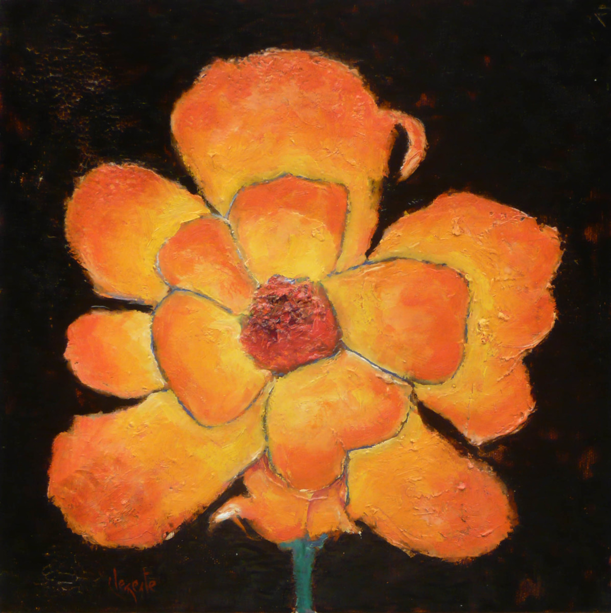 Flower without Vase by Clemente Mimun 