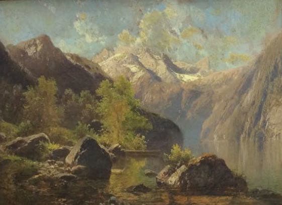 German School, Mountain Landscape by Unknown, Image 1.