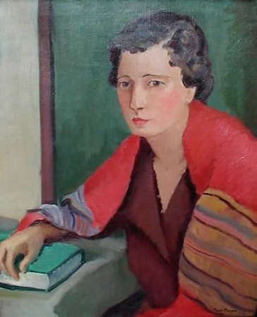 Woman with Book by Tunis Ponsen 