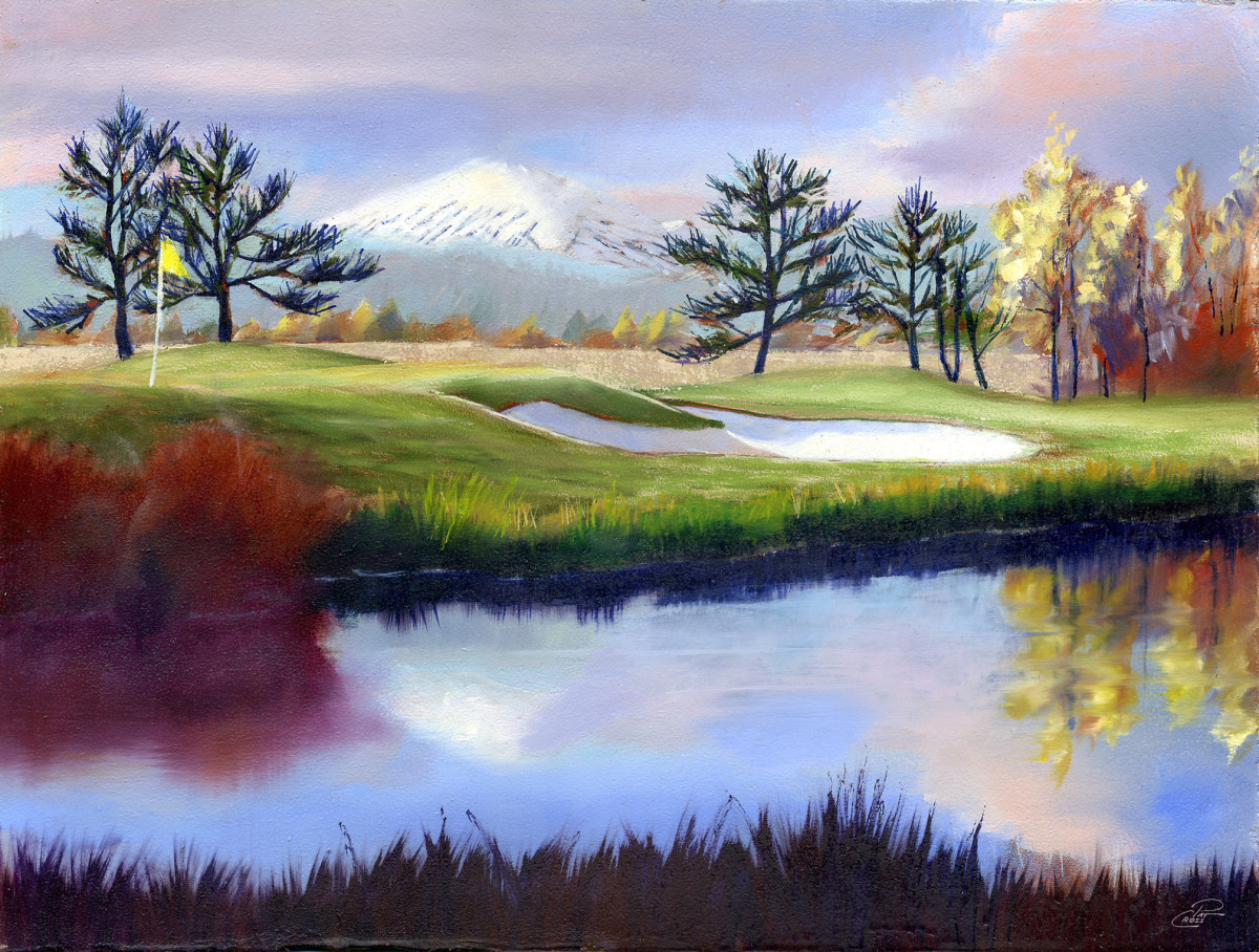 The 18th Hole Study by Pat Cross 