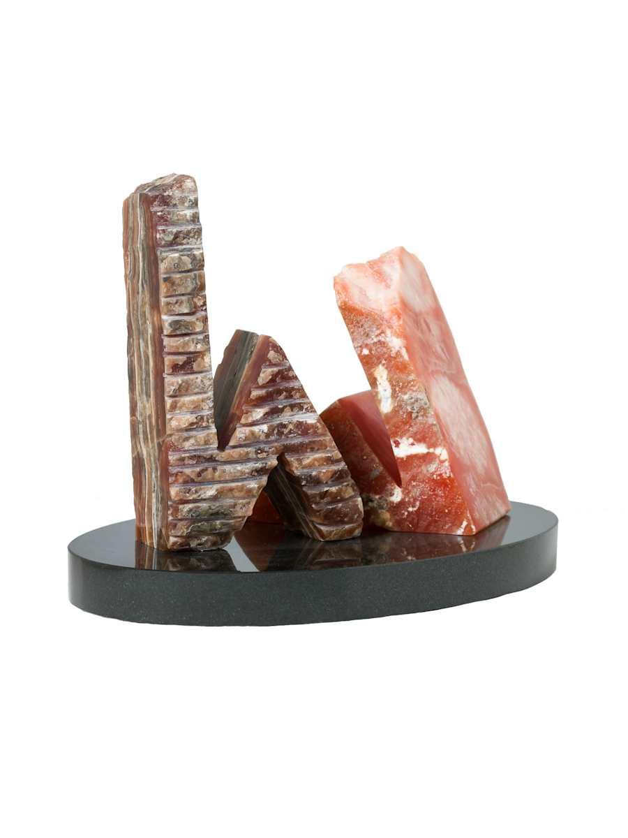 ONYX AND ALABASTER SCULPTURE TEAM WORK by Robin Antar, Image 3.