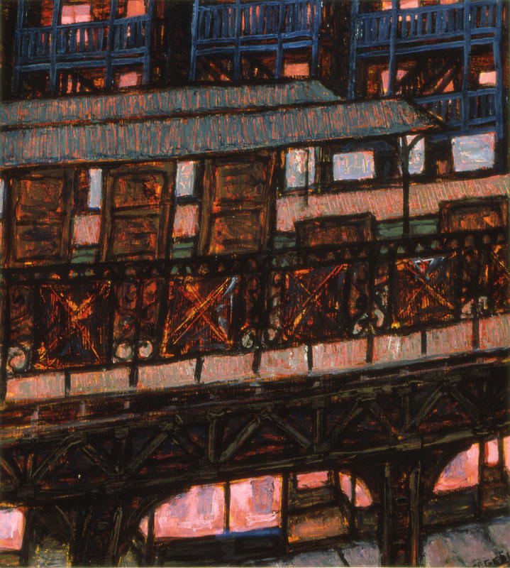 El Platform Remembered IV by Leopold Segedin, Image 1.
