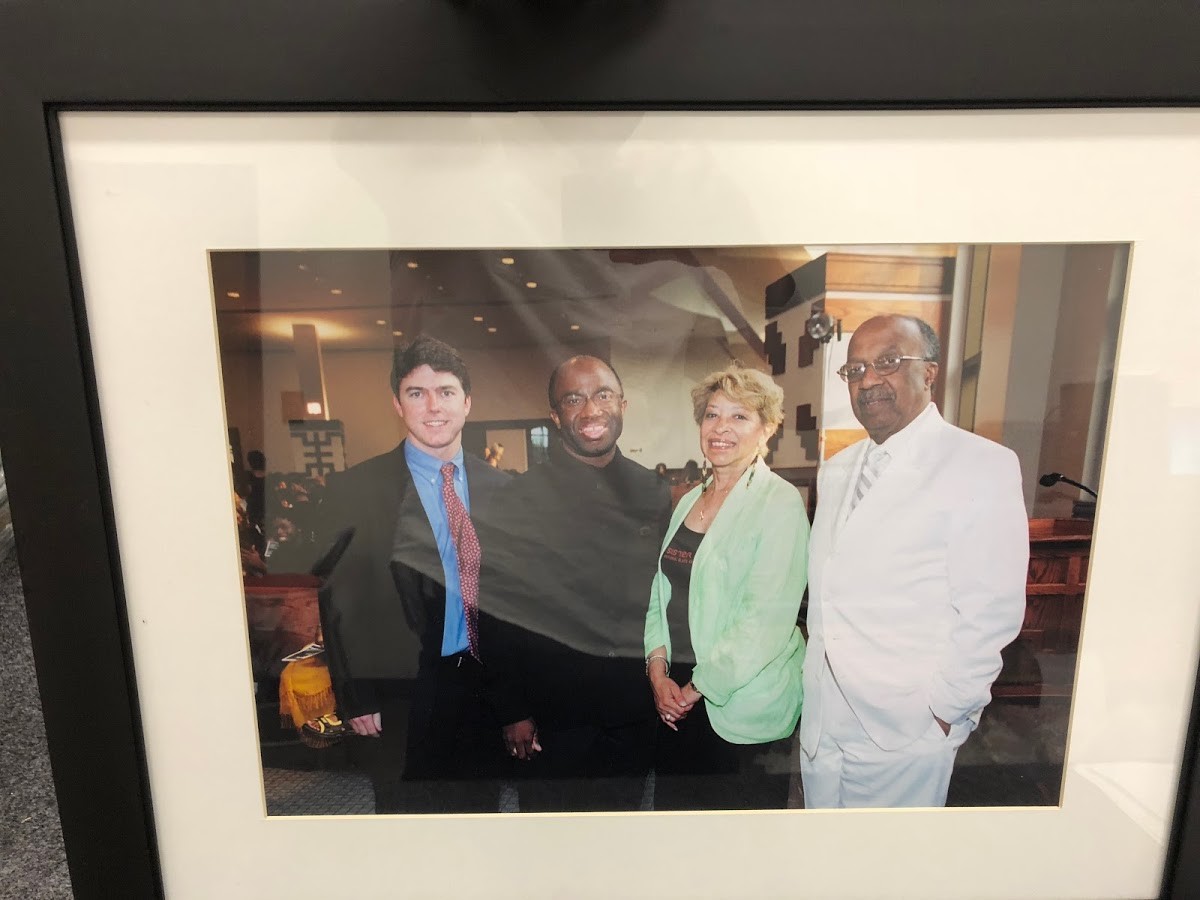 Fulton County District 6 Commissioner Nancy A. Boxill with John Sparrow and Reverend Roberts - At... by Jim Alexander 