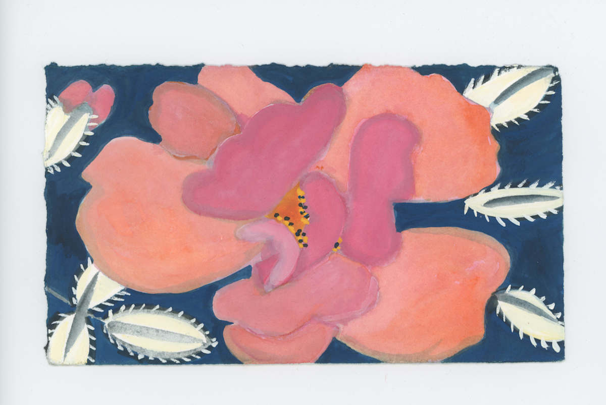 A Fall Rose, #1785, Image 1.