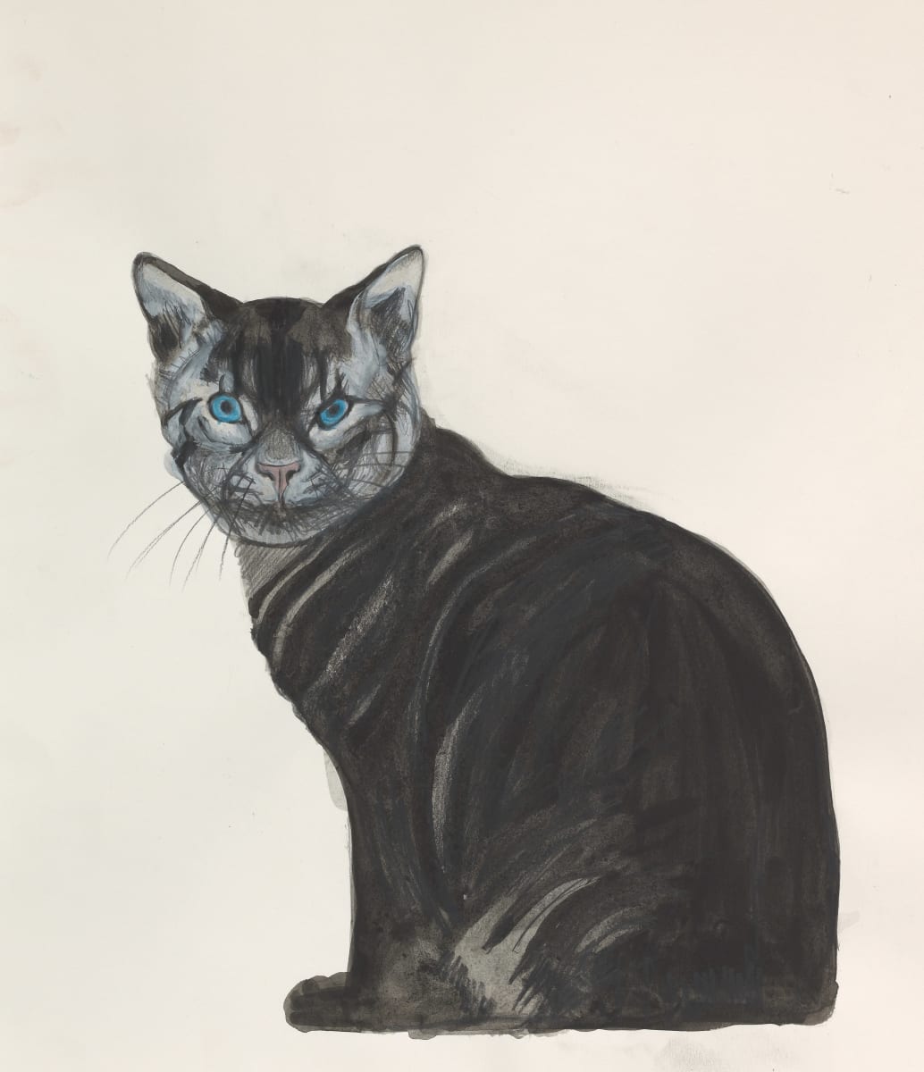 Gray Cat I by Beth Van Hoesen, Image 1.
