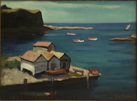 Fishing Shacks by Tunis Ponsen 