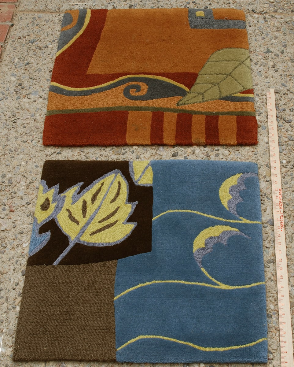 Two rugs by Joan Weisman 