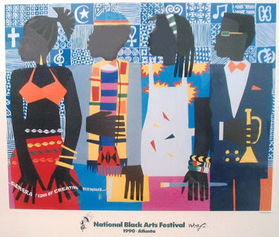 NBAF 1990 Poster by Natl Black Arts Fest. 