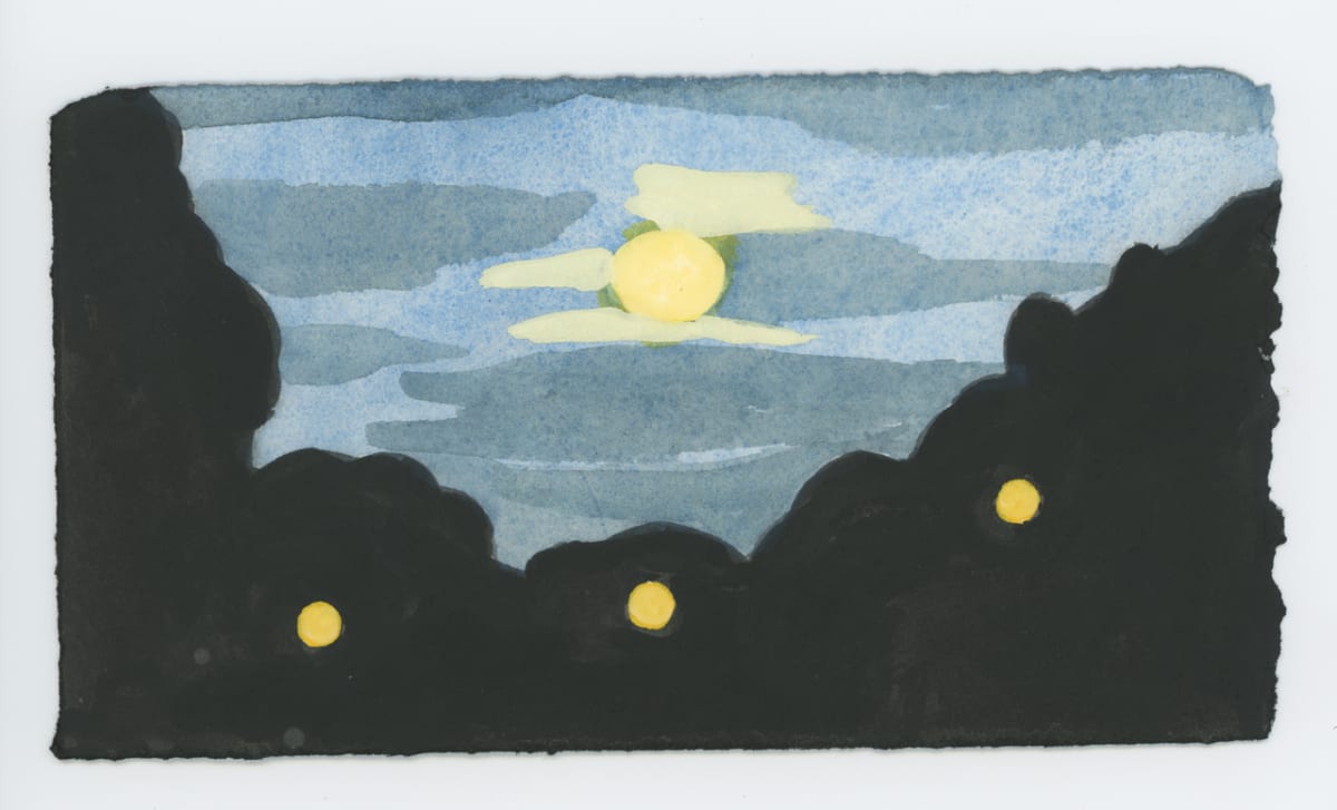 Moon Lit Sky, #1672, Image 1.