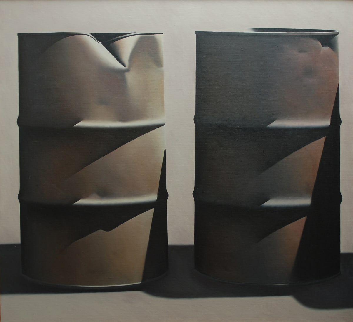Two Oil Drums by Robert Peterson, Image 1.