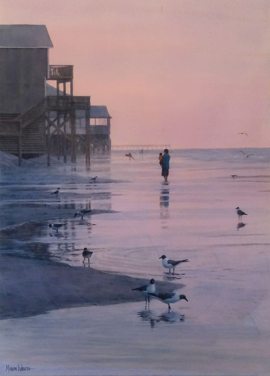 High Tide at Sunset by Marion Welch 