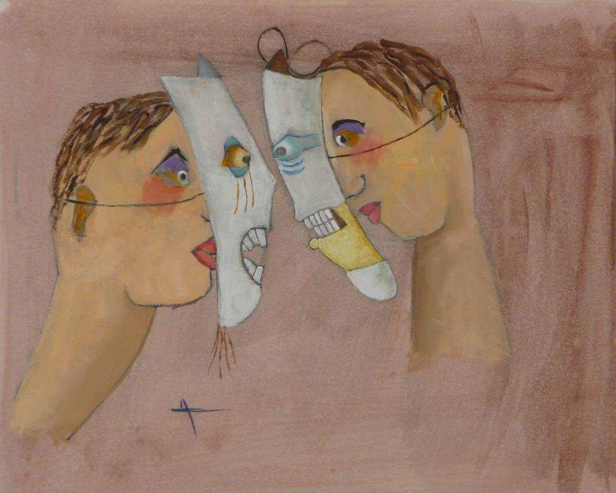 2 Masked Faces by Clemente Mimun, Image 1.