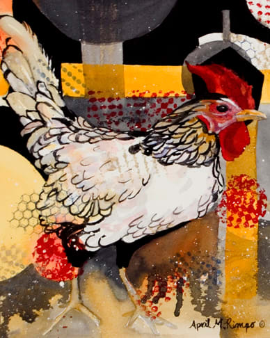 Deco Rooster by April Rimpo, Image 1.