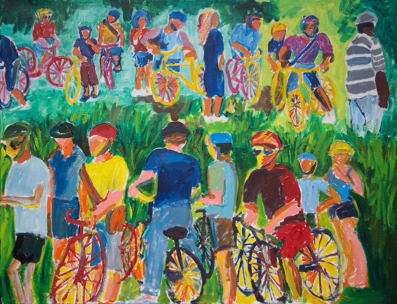 Urban Garden Bicycles #4 by Susan Entin 