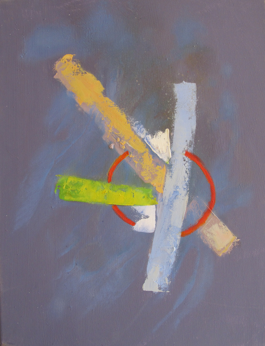 Abstract Blue Slate by Clemente Mimun 