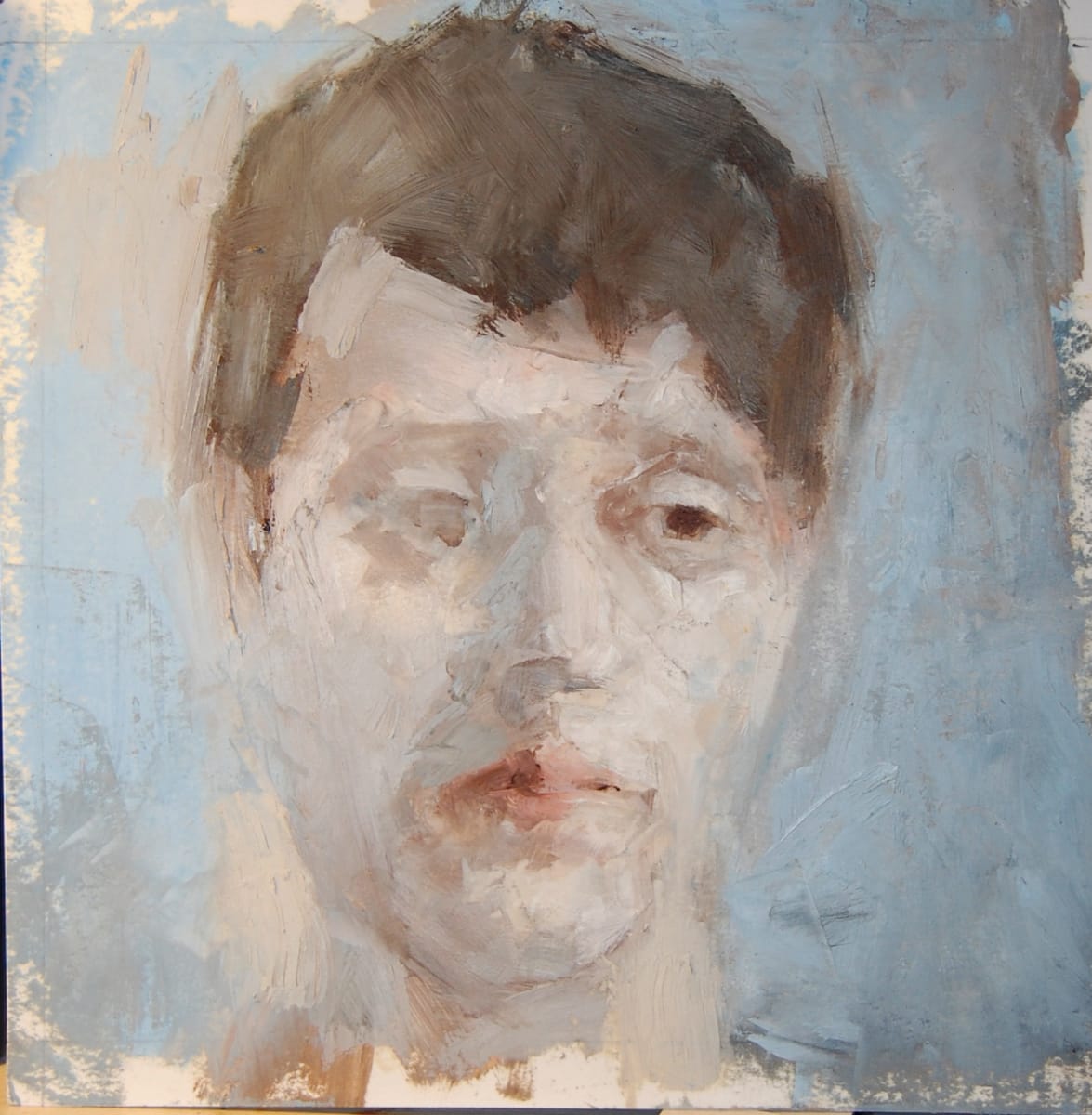 Blue and White face by James Singelis, Image 1.
