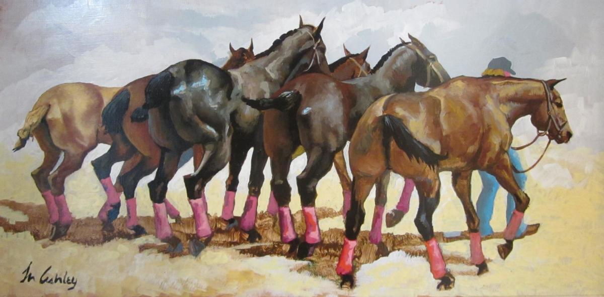 Polo Ponies, Santa Barbara by Frank Nelson Ashley 