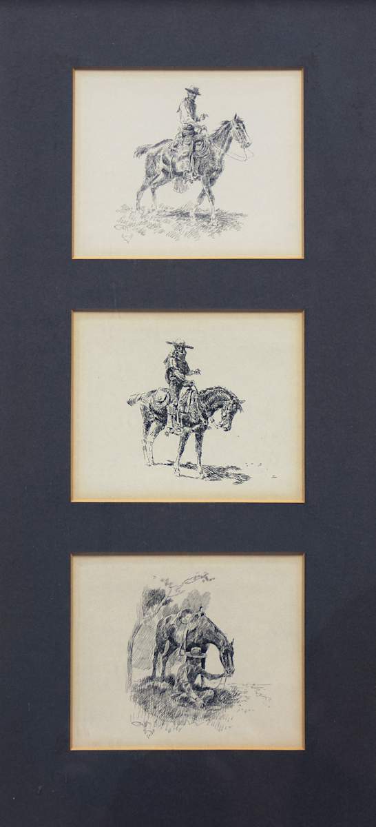 Cowboy note cards by Edward Borein, Image 1.