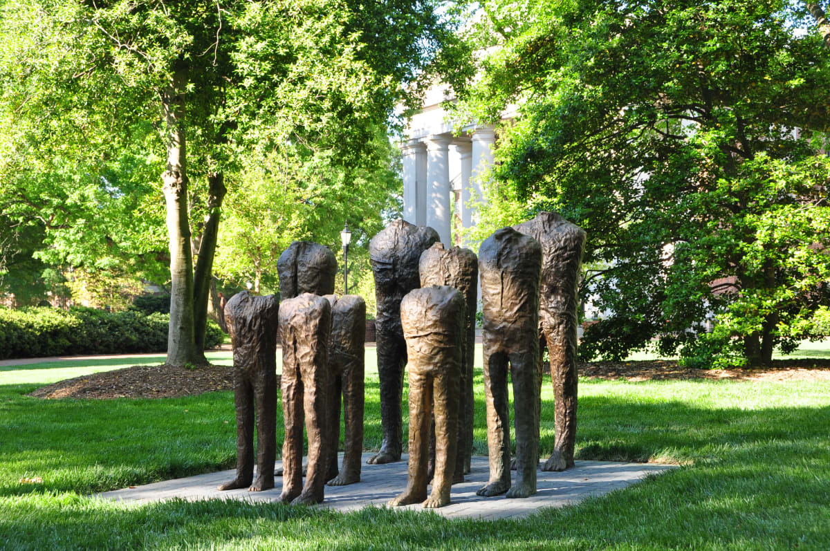 The Group Of Ten by Magdalena Abakanowicz 