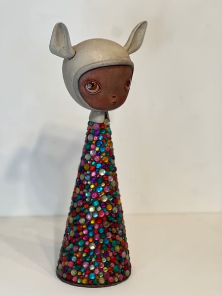 Encrusted Spectrum Rabbit by Kathie Olivas, Image 2.