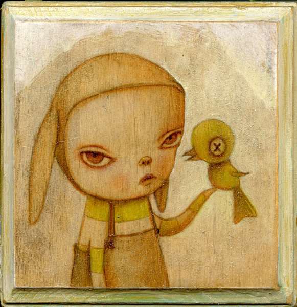 Boy with Canary by Kathie Olivas, Image 2.