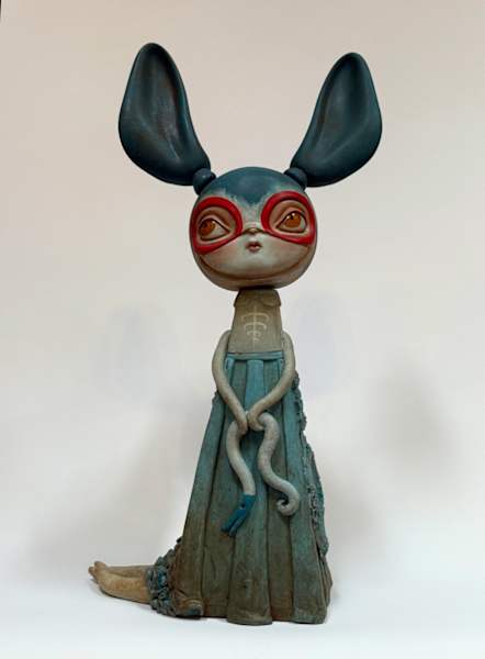 Seated Luchador by Kathie Olivas, Image 2.
