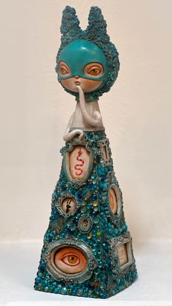 Turquoise Flora Magic Healer by Kathie Olivas, Image 3.